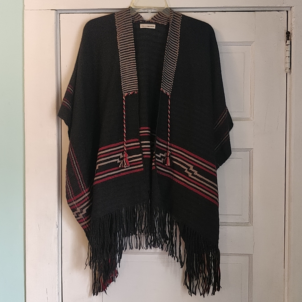 Ulla Johnson Sacha handloom shawl baby alpaca